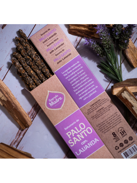 (Palo Santo con Fresias) Sahumerio de Palo Santo Variedades x 8