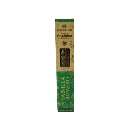 Vainilla/Romero (Abundancia) Sahumerios Aromanza Orgánicos x 6 Varillas