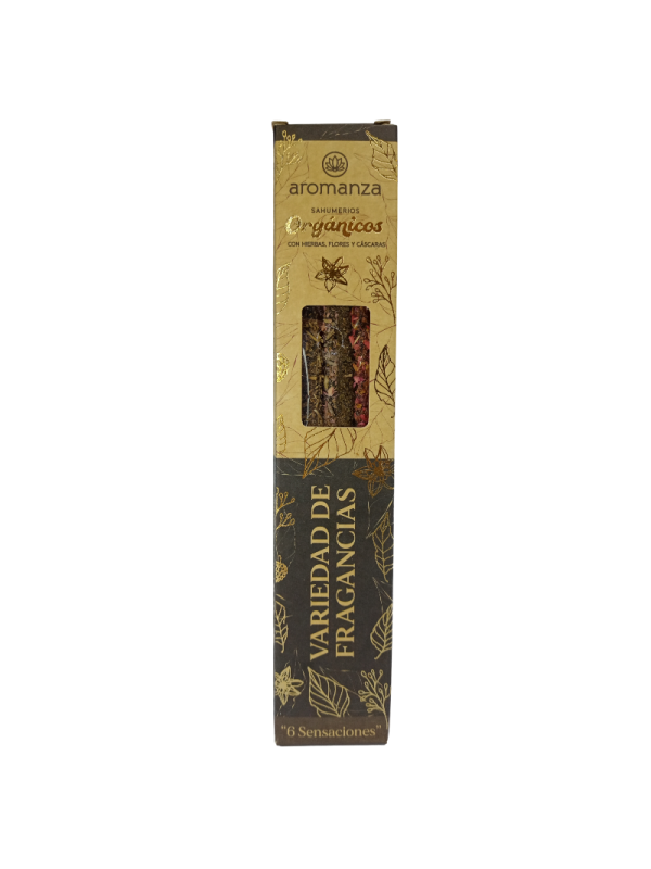Mix de Fragancias Sahumerios Aromanza Orgánicos x 6 Varillas