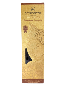 Chocolate (Calidez) Sahumerios Tibetanos Black Aromanza x 8