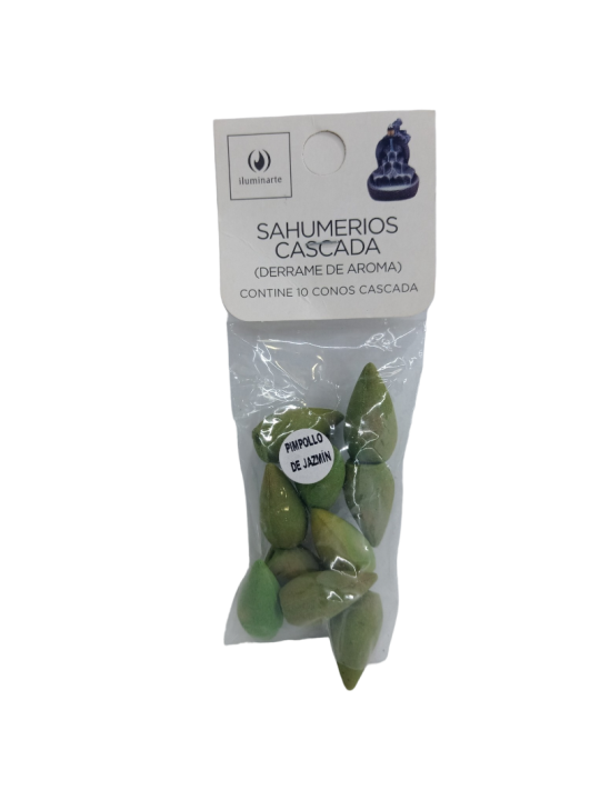 (Pimpollos de Jazmín) Sahumerios Conos Cascada x 10