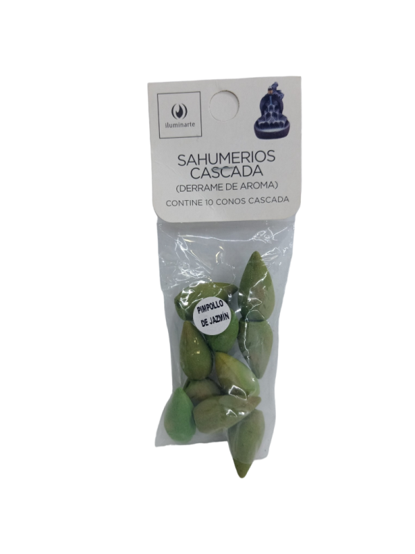 (Pimpollos de Jazmín) Sahumerios Conos Cascada x 10