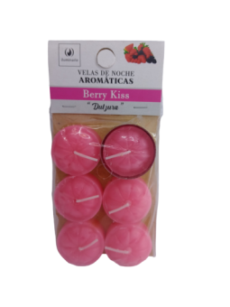 (Berry Kiss) Velas de Noche Arom. x 6 Colgable