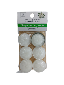 (Pimpollos de Jazmín) Velas de Noche Arom. x 6 Colgable