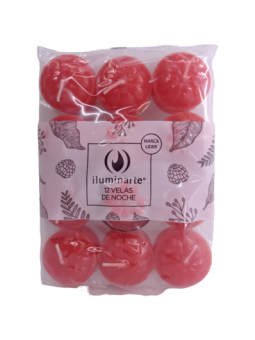 (Rojo) V. Noche Color Iluminarte x 12 u.