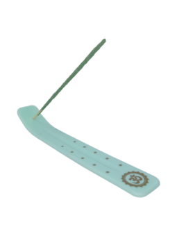 (Verde) Porta Sahumerio Plástico 24 cm Largo + 3 Sahumerios