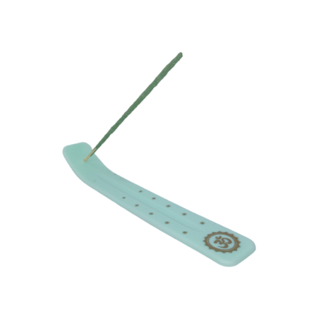 (Verde) Porta Sahumerio Plástico 24 cm Largo + 3 Sahumerios
