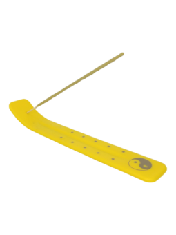 (Amarillo) Porta Sahumerio Plástico 24 cm Largo + 3 Sahumerios