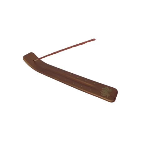 (Bronce) Porta Sahumerio Plástico 24 cm Largo + 3 Sahumerios