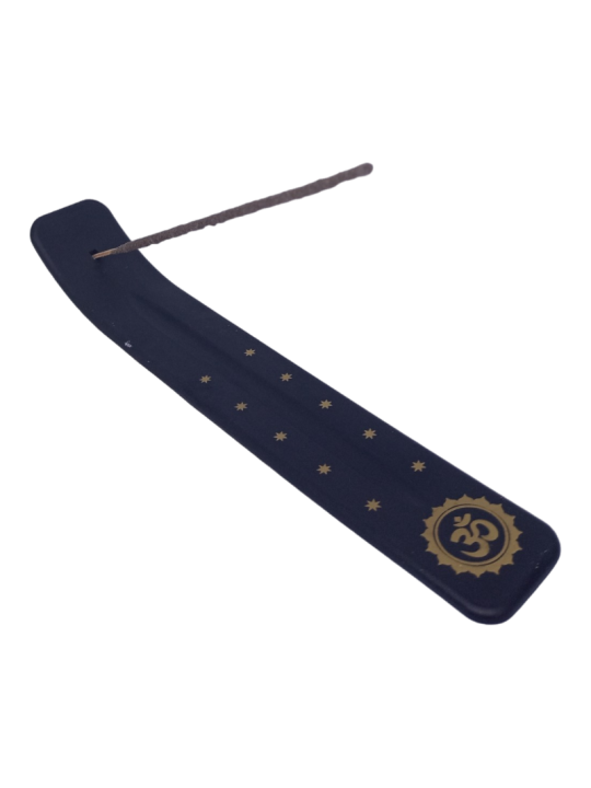 (Negro) Porta Sahumerio Plástico 24 cm Largo + 3 Sahumerios