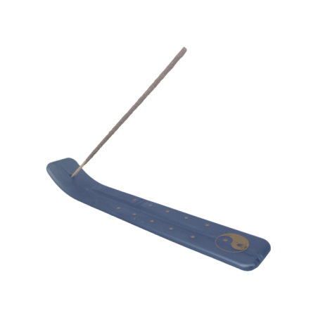(Plateado) Porta Sahumerio Plástico 24 cm Largo + 3 Sahumerios