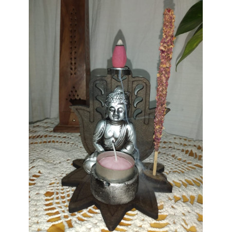 Cascada Hamsa Loto Porta Vela