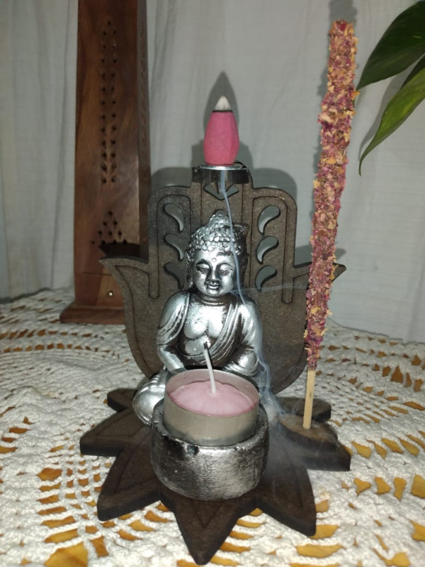 Cascada Hamsa Loto Porta Vela